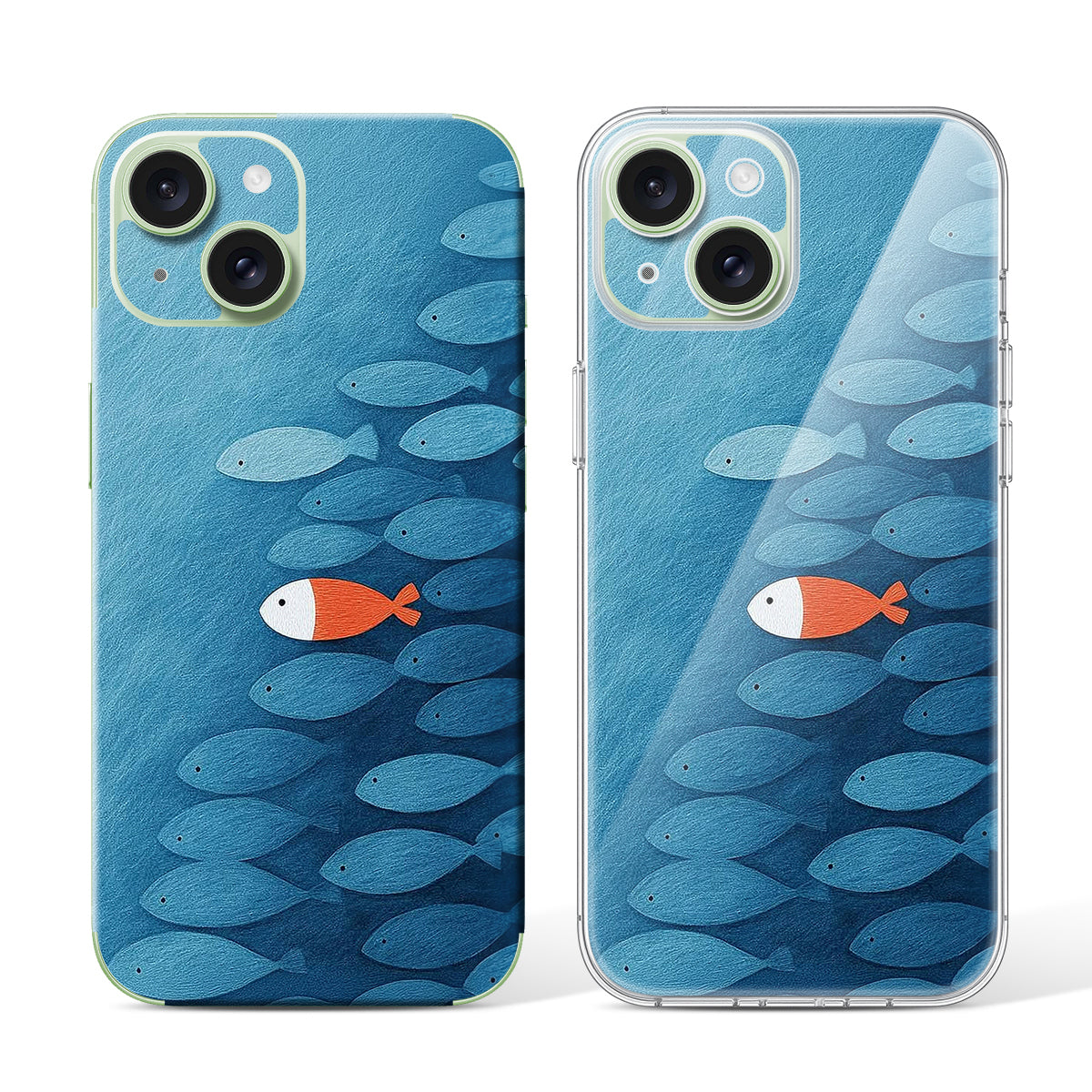 
Phone Skin for iPhone 15 Green — Design 40