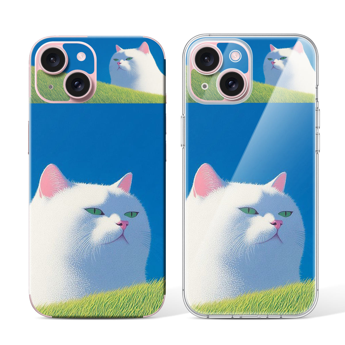 
Phone Skin for iPhone 15 Pink — Design 03