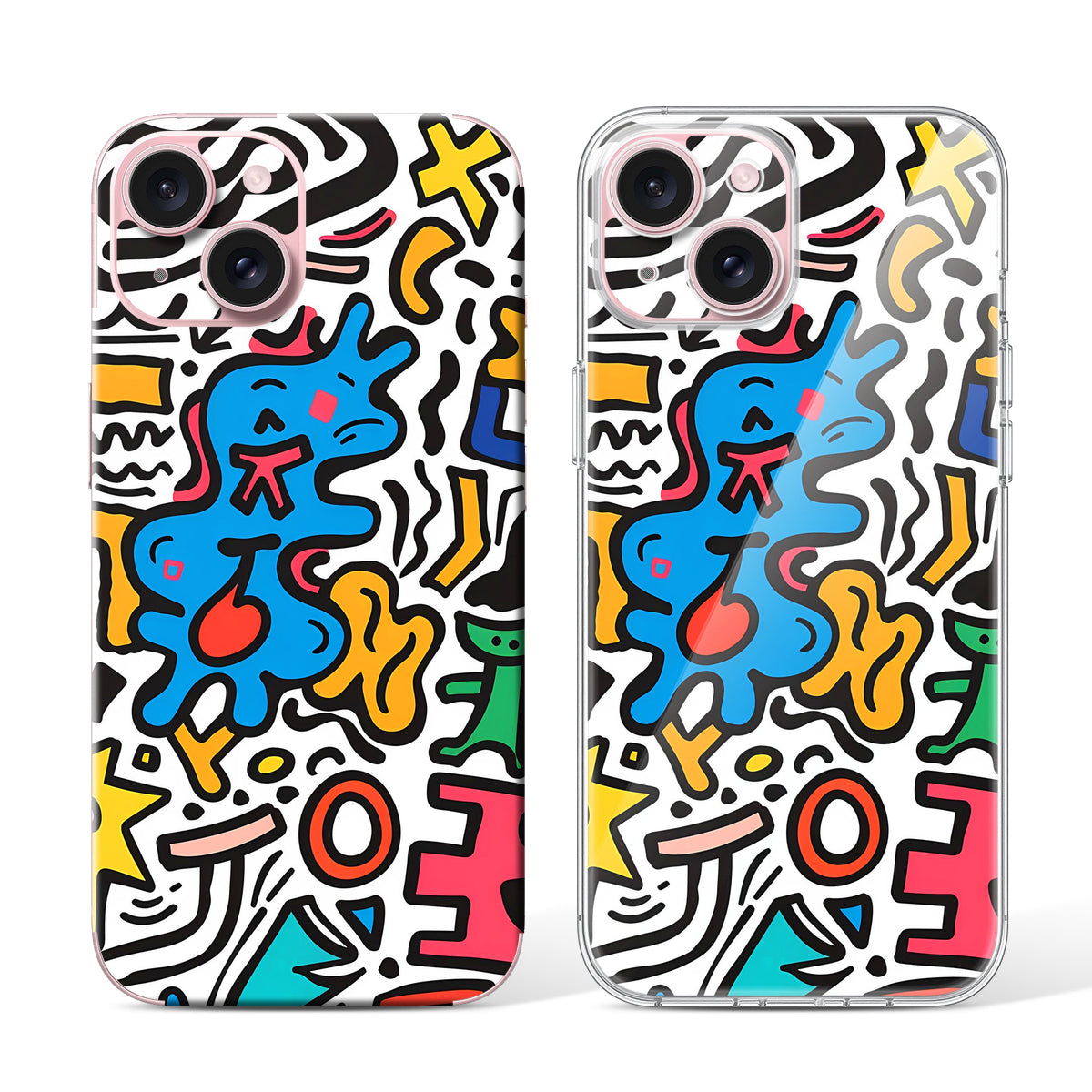 
Phone Skin for iPhone 15 Pink — Design 17