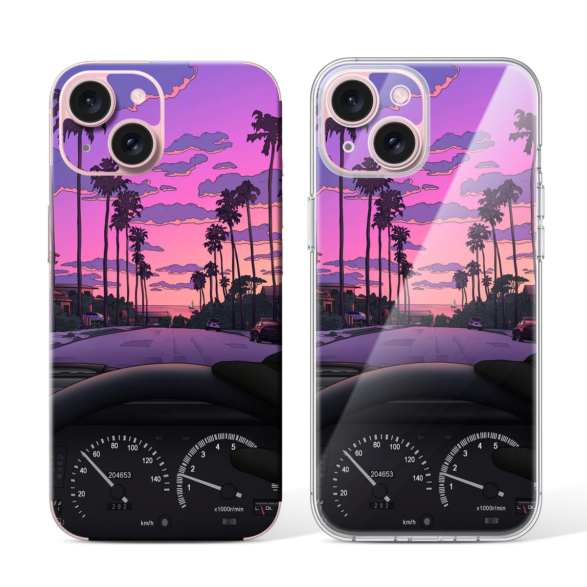 
Phone Skin for iPhone 15 Pink — Design 70