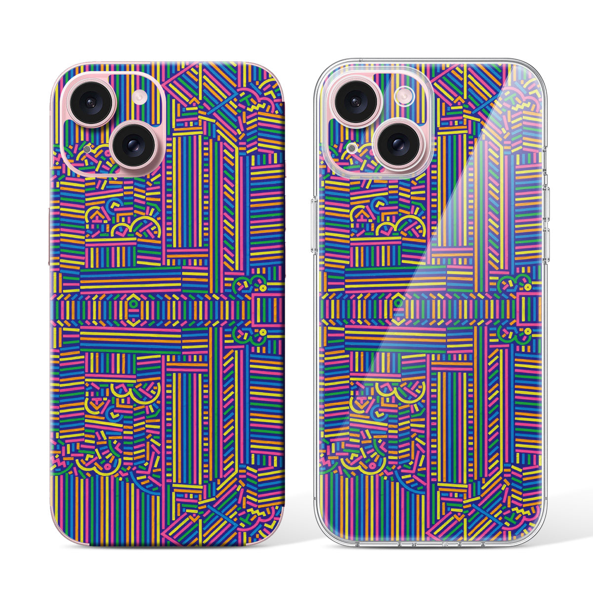 
Phone Skin for iPhone 15 Pink — Design 87