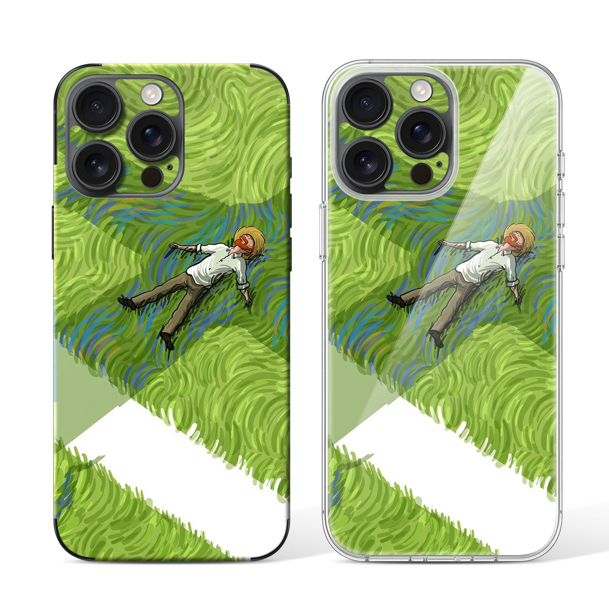 
Phone Skin for iPhone 15 Pro Black Titanium — Design 11