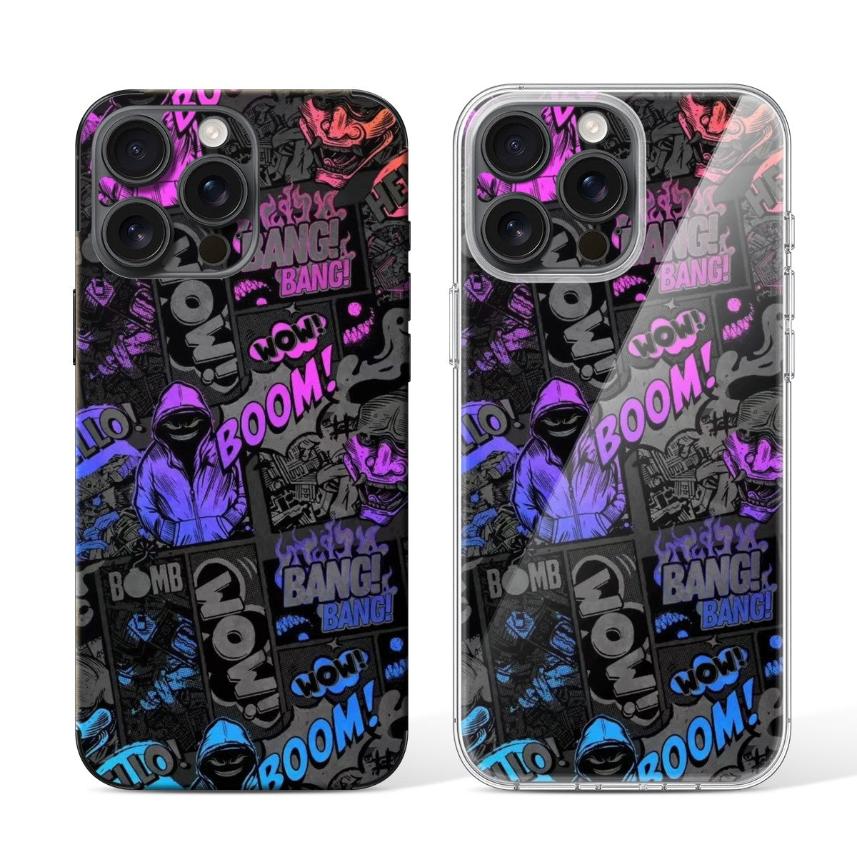 
Phone Skin for iPhone 15 Pro Black Titanium — Design 13