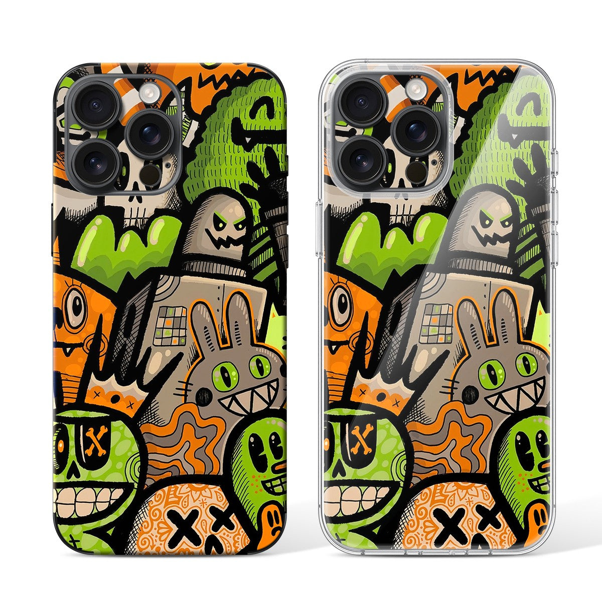 
Phone Skin for iPhone 15 Pro Black Titanium — Design 14