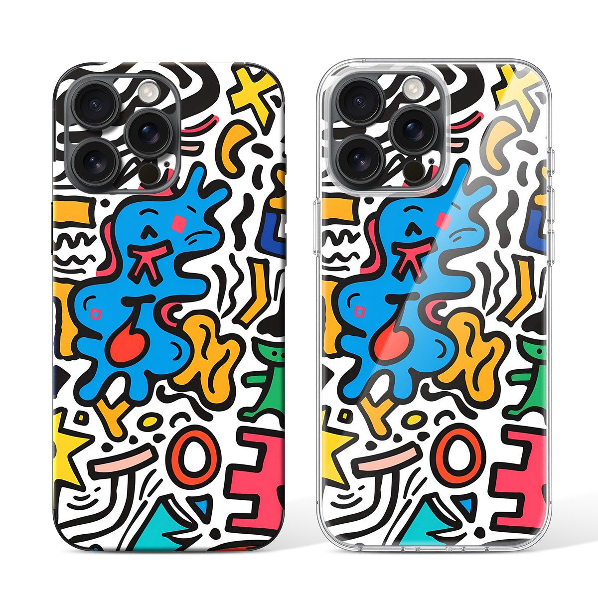 
Phone Skin for iPhone 15 Pro Black Titanium — Design 17