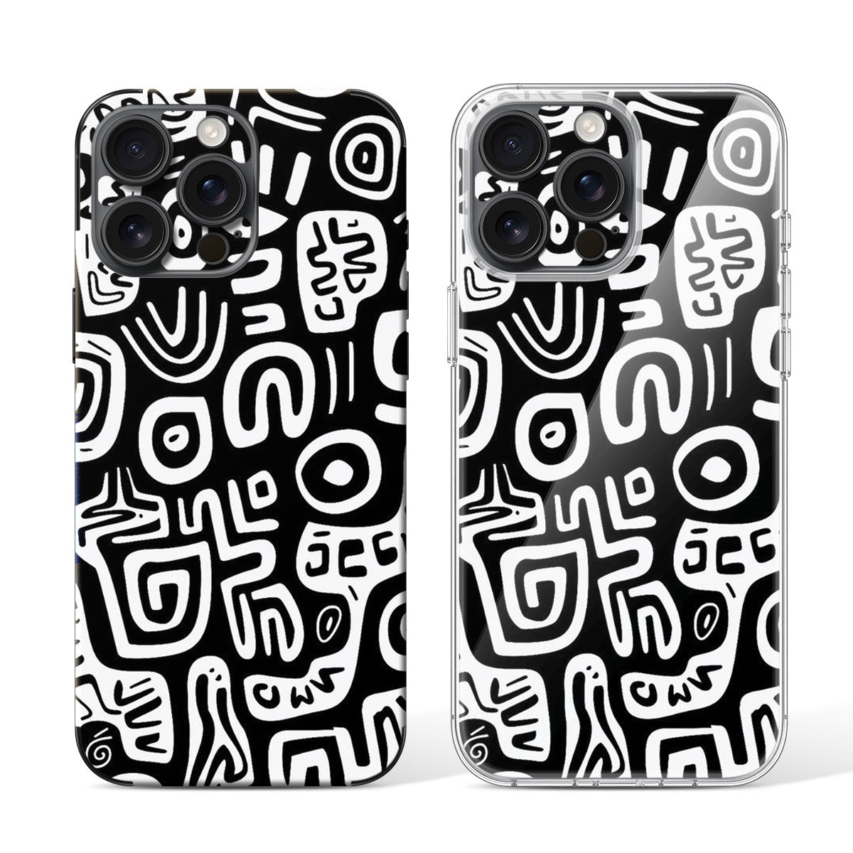 
Phone Skin for iPhone 15 Pro Black Titanium — Design 20