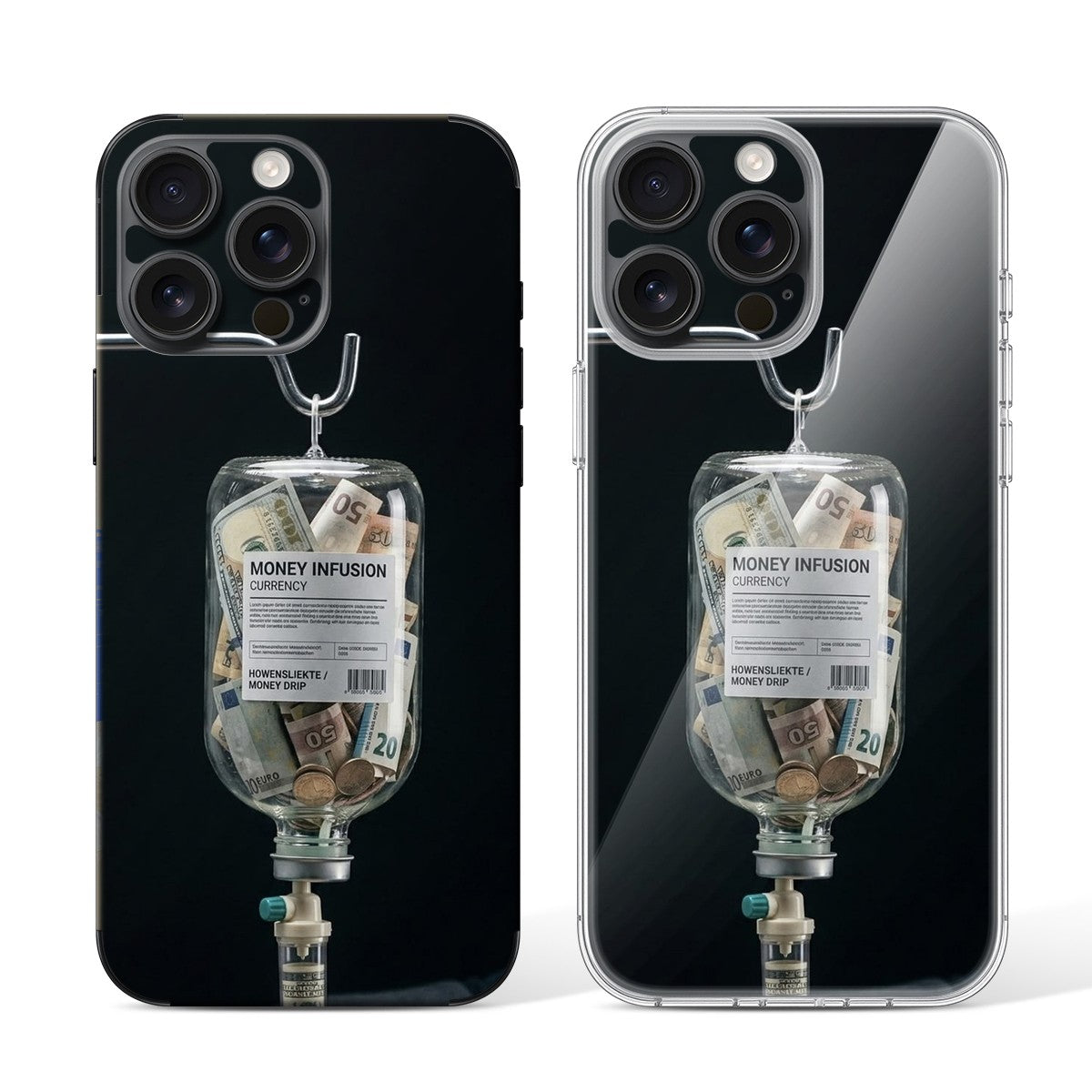 
Phone Skin for iPhone 15 Pro Black Titanium — Design 58