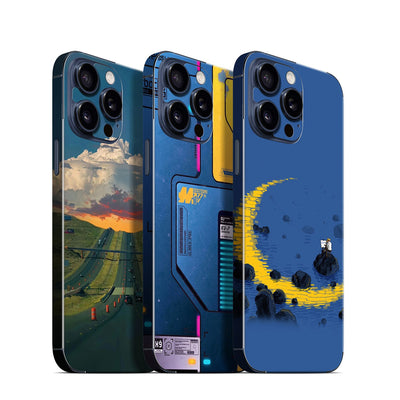Phone Skin for iPhone 15 Pro Blue Titanium — product view 1