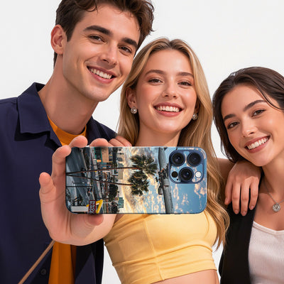 Phone Skin for iPhone 15 Pro Blue Titanium — product view 8