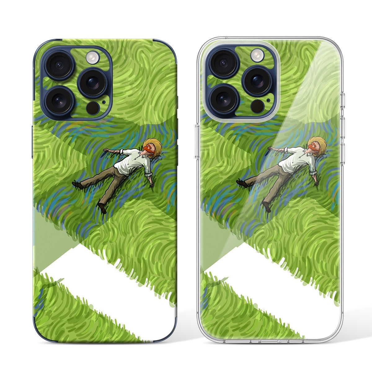
Phone Skin for iPhone 15 Pro Blue Titanium — Design 11