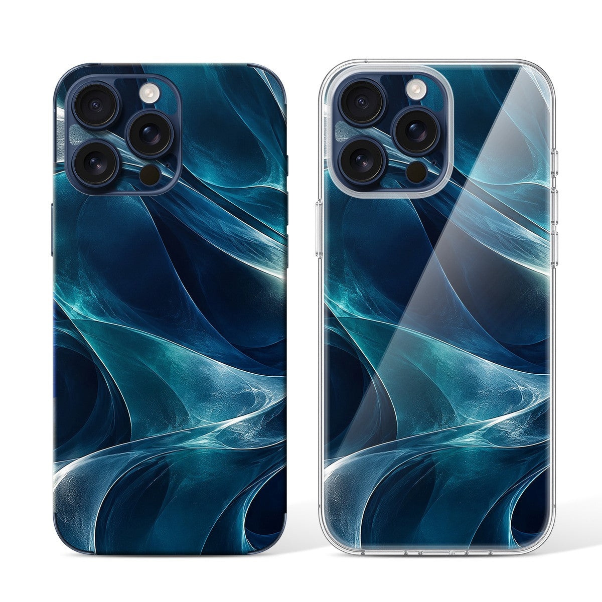 
Phone Skin for iPhone 15 Pro Blue Titanium — Design 122