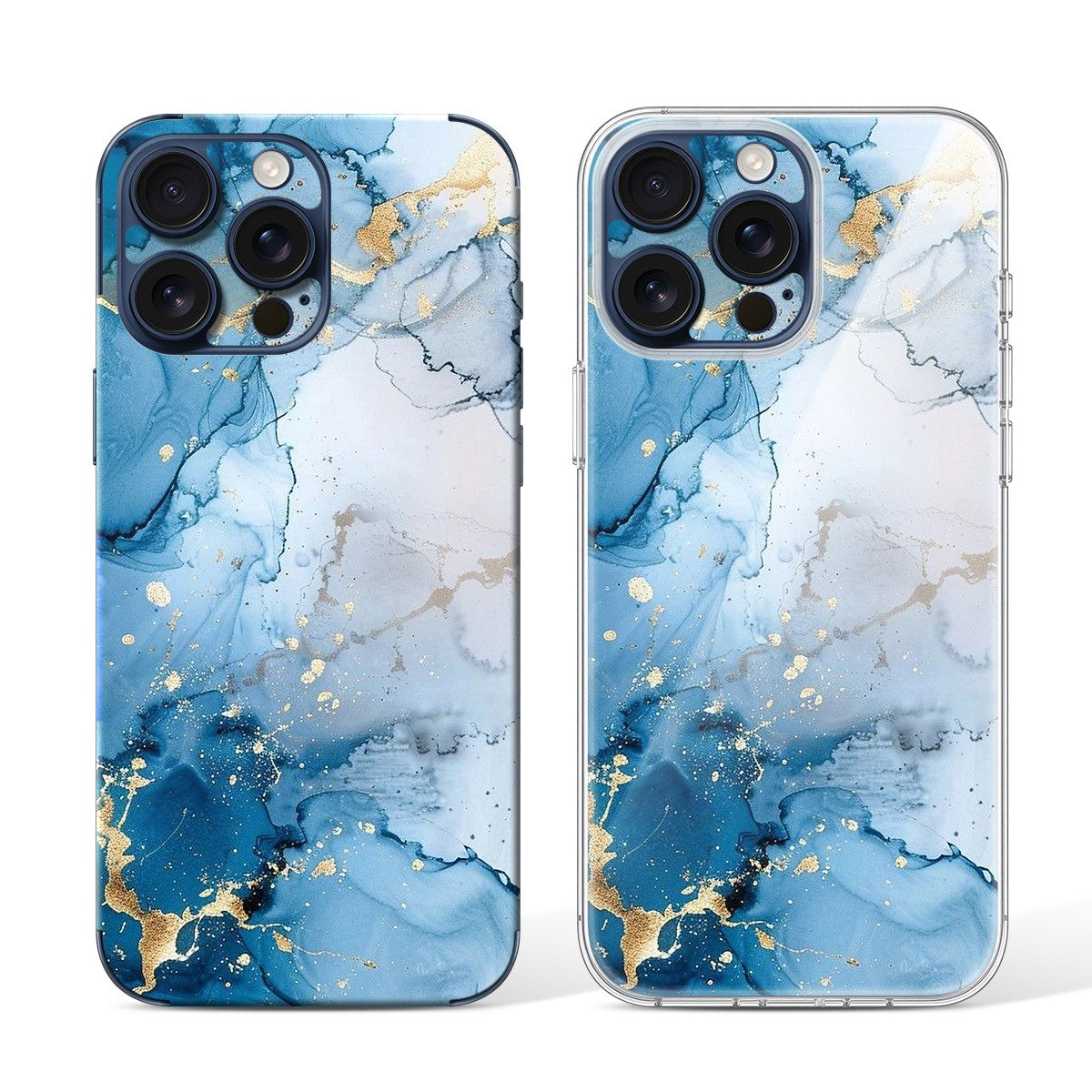
Phone Skin for iPhone 15 Pro Blue Titanium — Design 128