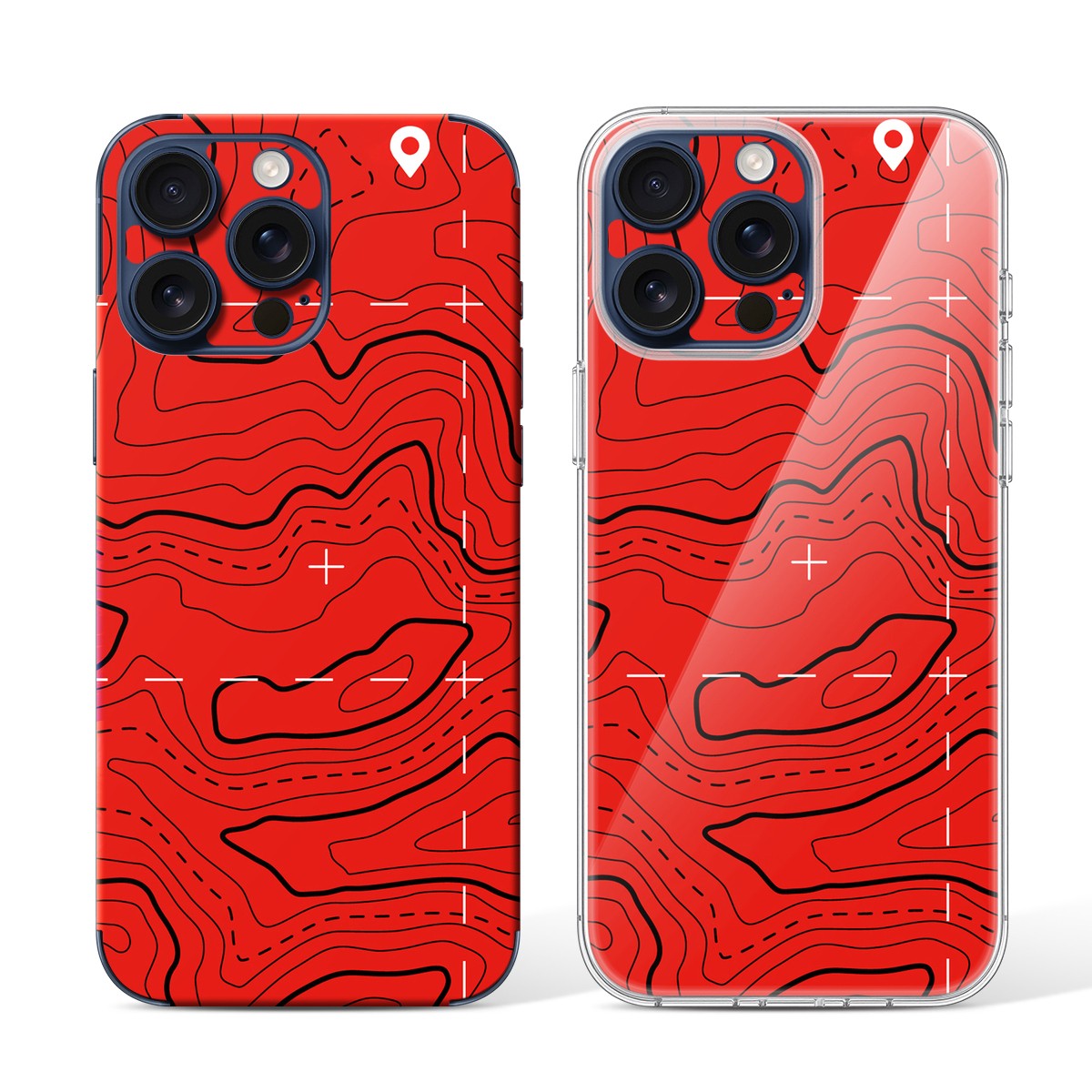 
Phone Skin for iPhone 15 Pro Blue Titanium — Design 83