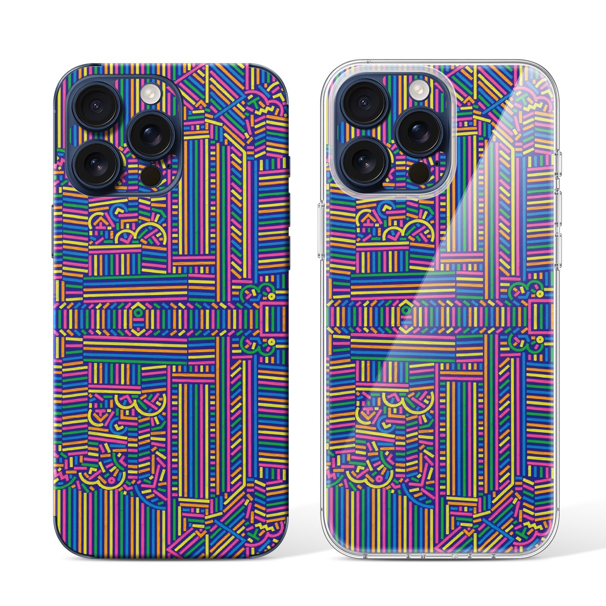 
Phone Skin for iPhone 15 Pro Blue Titanium — Design 87