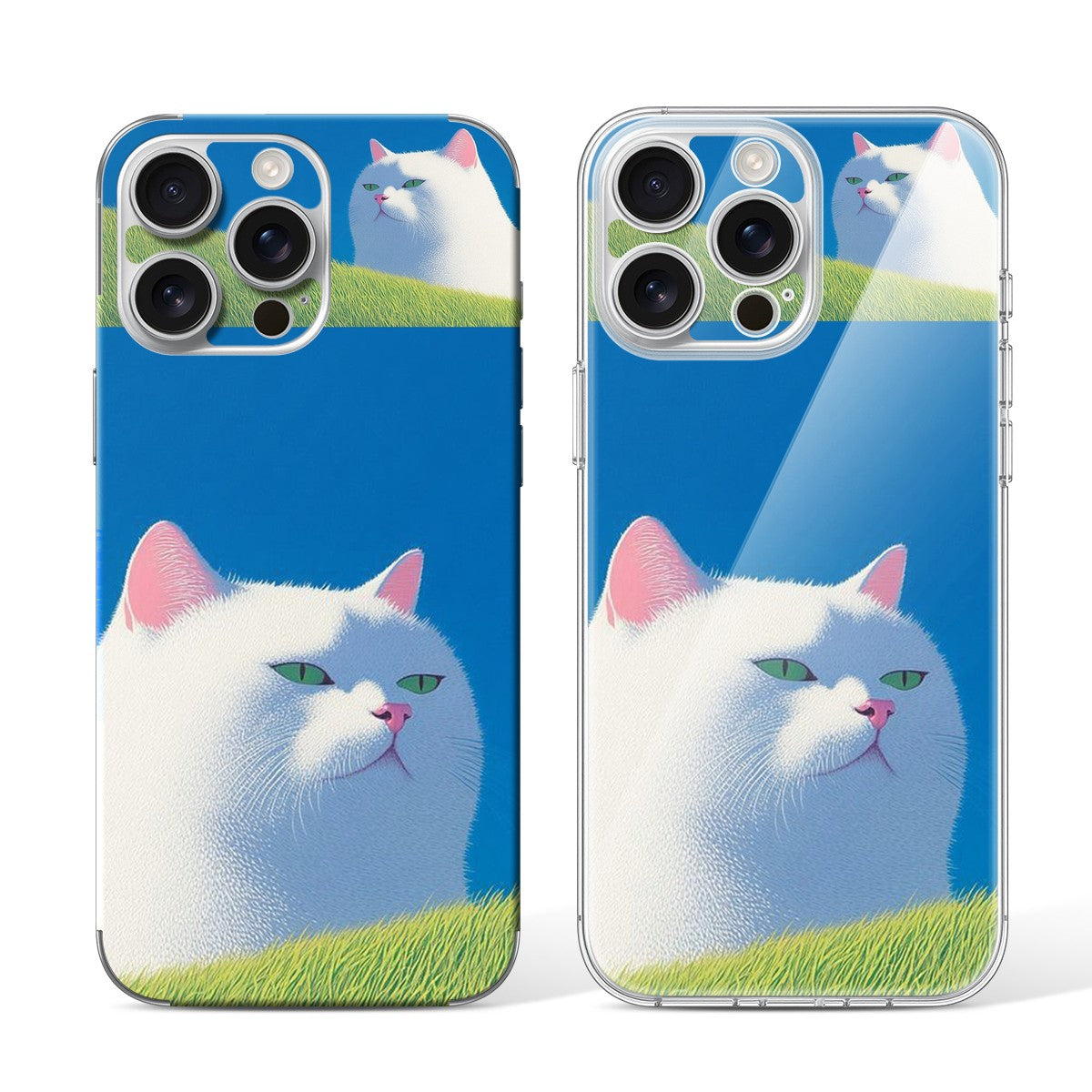 
Phone Skin for iPhone 15 Pro Max White Titanium — Design 03