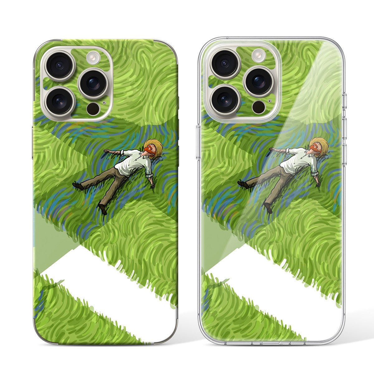 
Phone Skin for iPhone 15 Pro Natural Titanium — Design 11