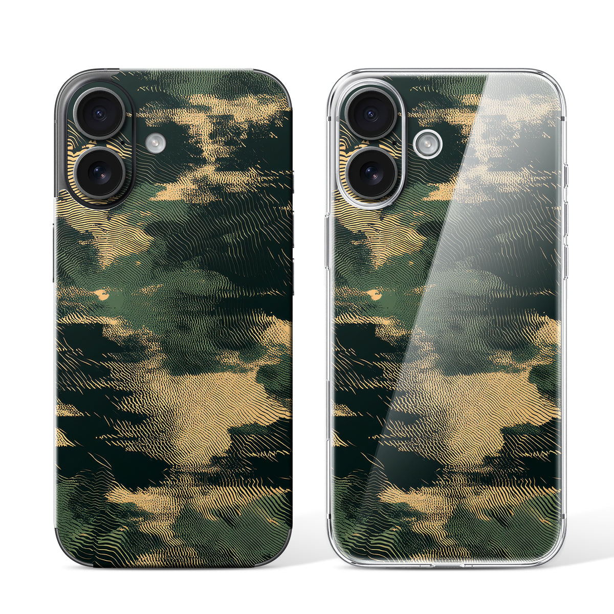 
Phone Skin for iPhone 16 Black — Design 02