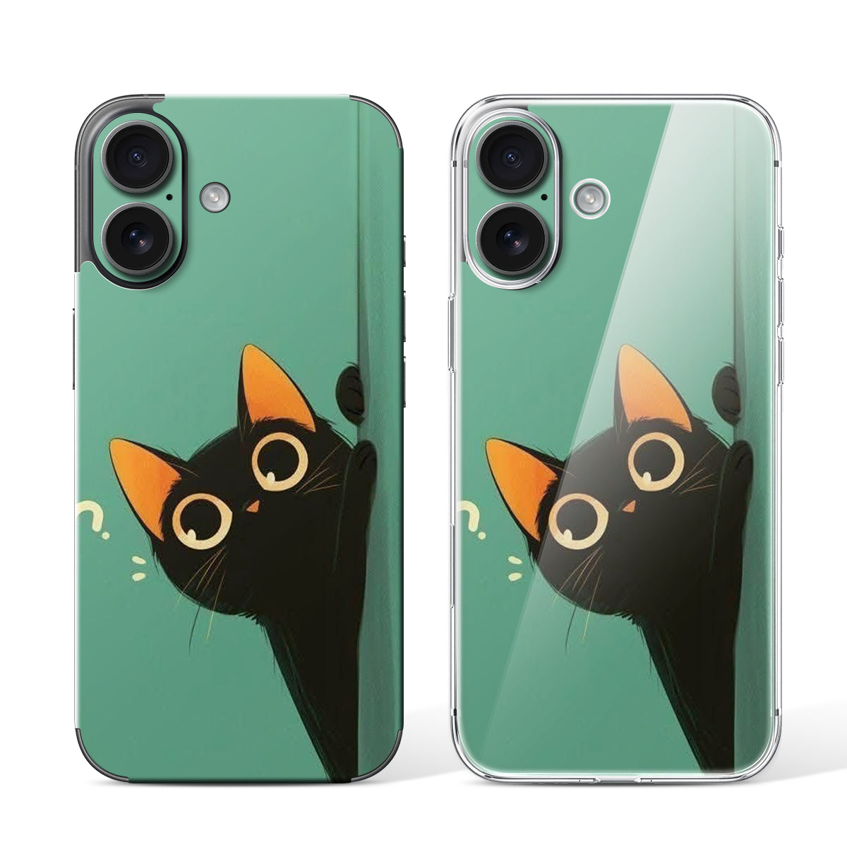 
Phone Skin for iPhone 16 Black — Design 06