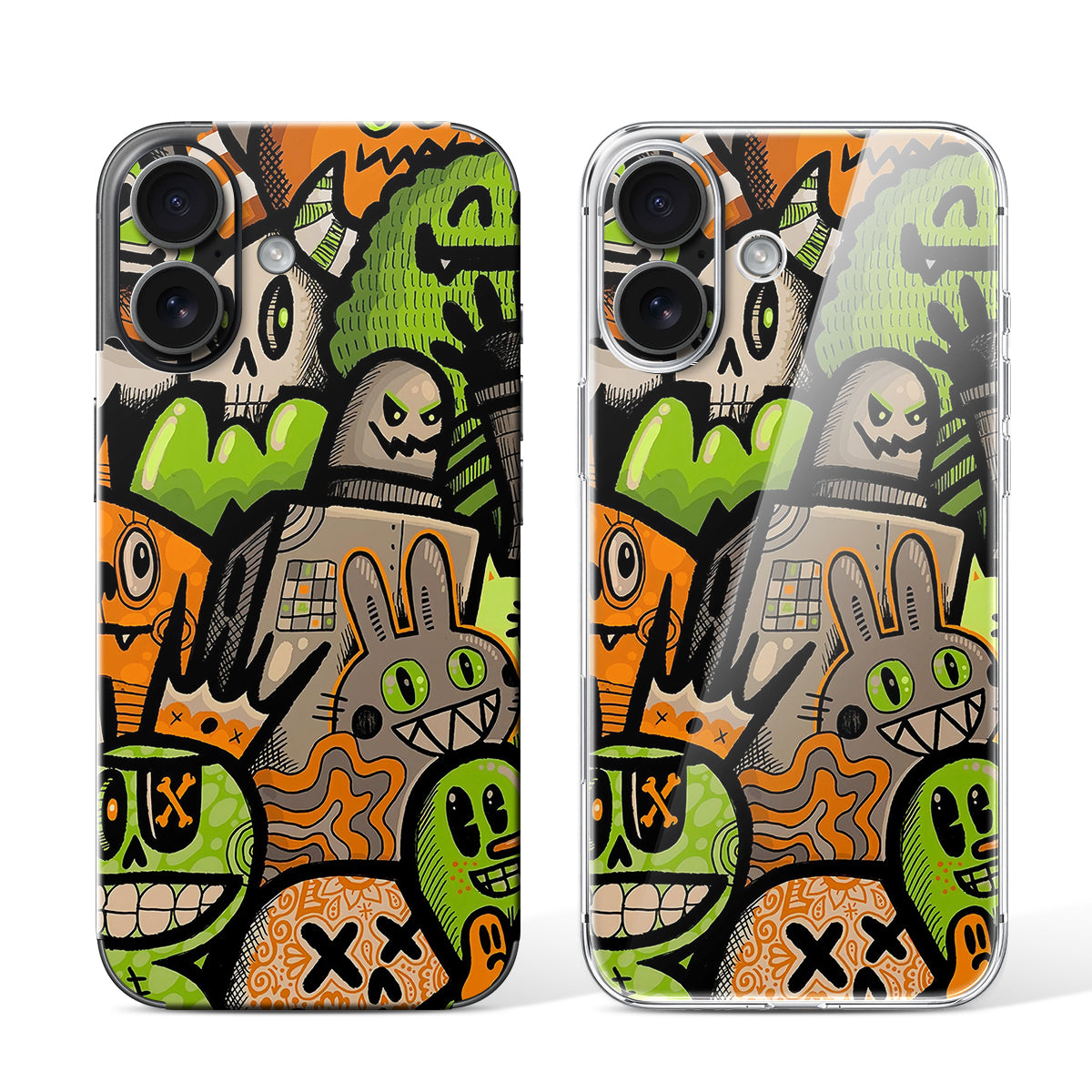 
Phone Skin for iPhone 16 Black — Design 14