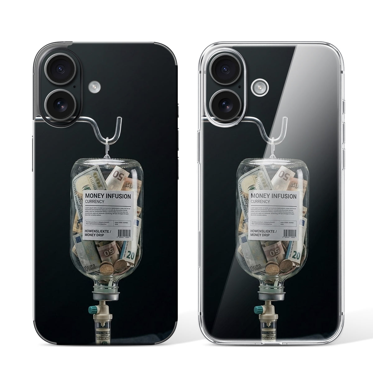 
Phone Skin for iPhone 16 Black — Design 58