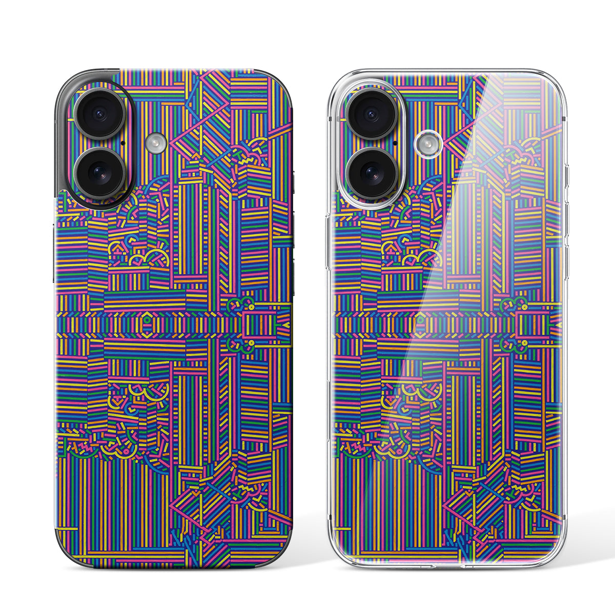 
Phone Skin for iPhone 16 Black — Design 87