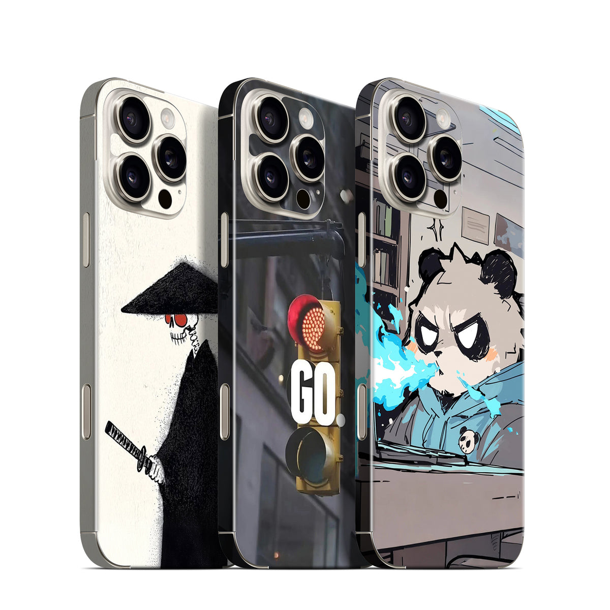 Phone Skin for iPhone 16 Pro Max Natural Titanium — product view 1