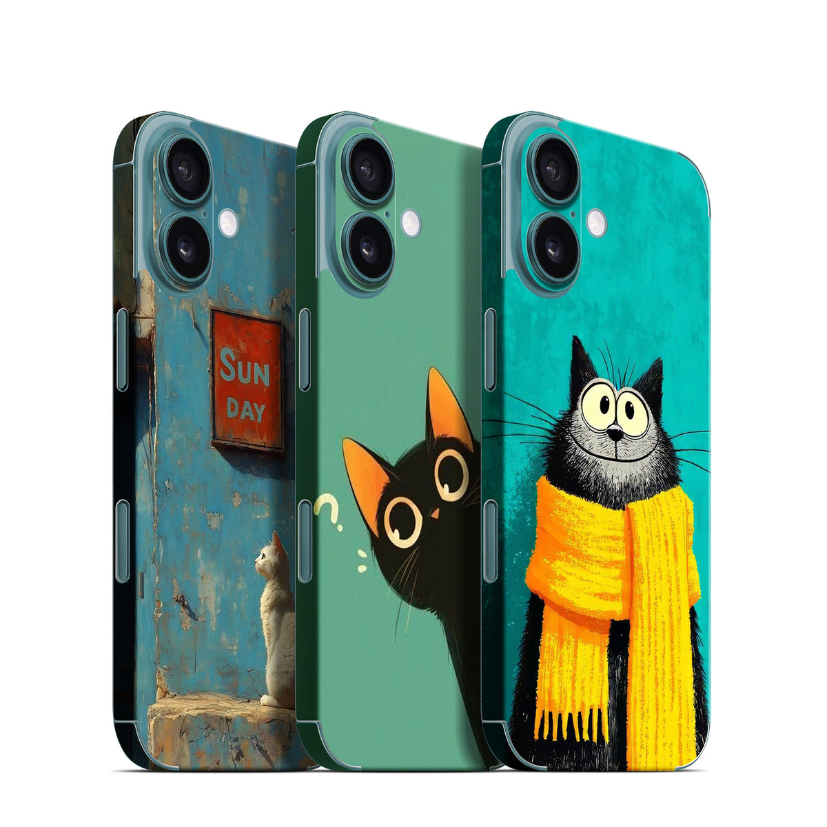 Phone Skin for iPhone 16 Teal — product view 1