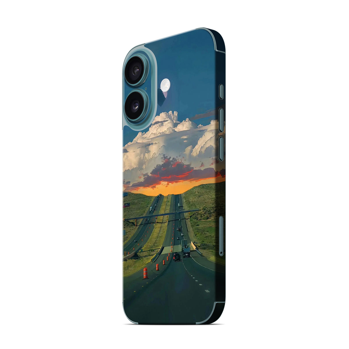 Phone Skin for iPhone 16 Teal — product view 4