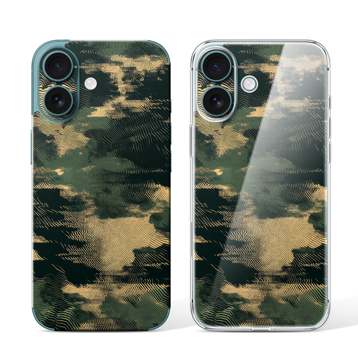 
Phone Skin for iPhone 16 Teal — Design 02