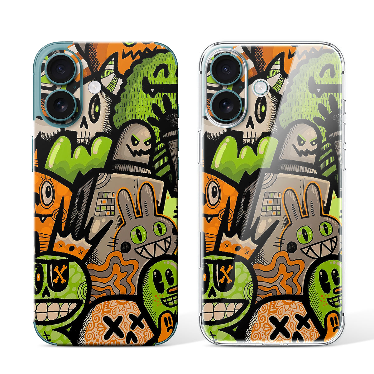 
Phone Skin for iPhone 16 Teal — Design 14