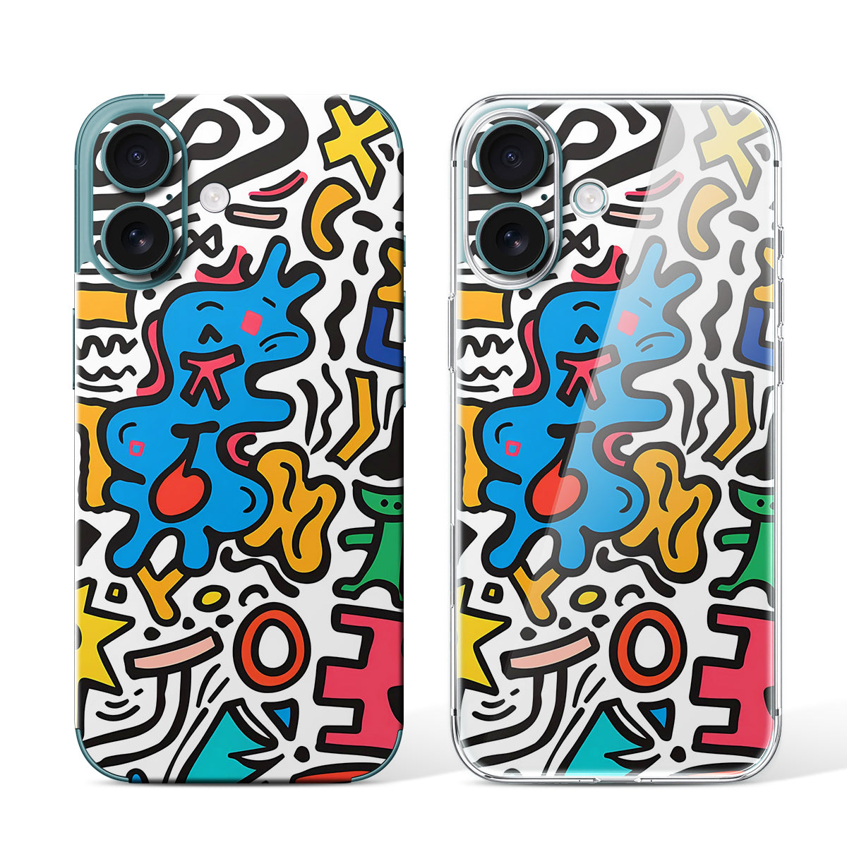 
Phone Skin for iPhone 16 Teal — Design 17