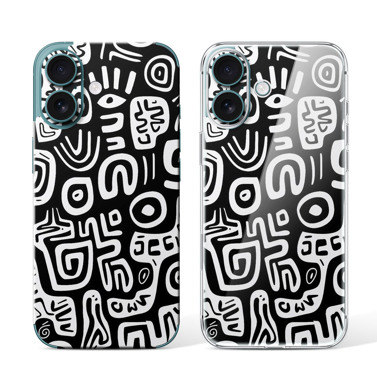 
Phone Skin for iPhone 16 Teal — Design 20