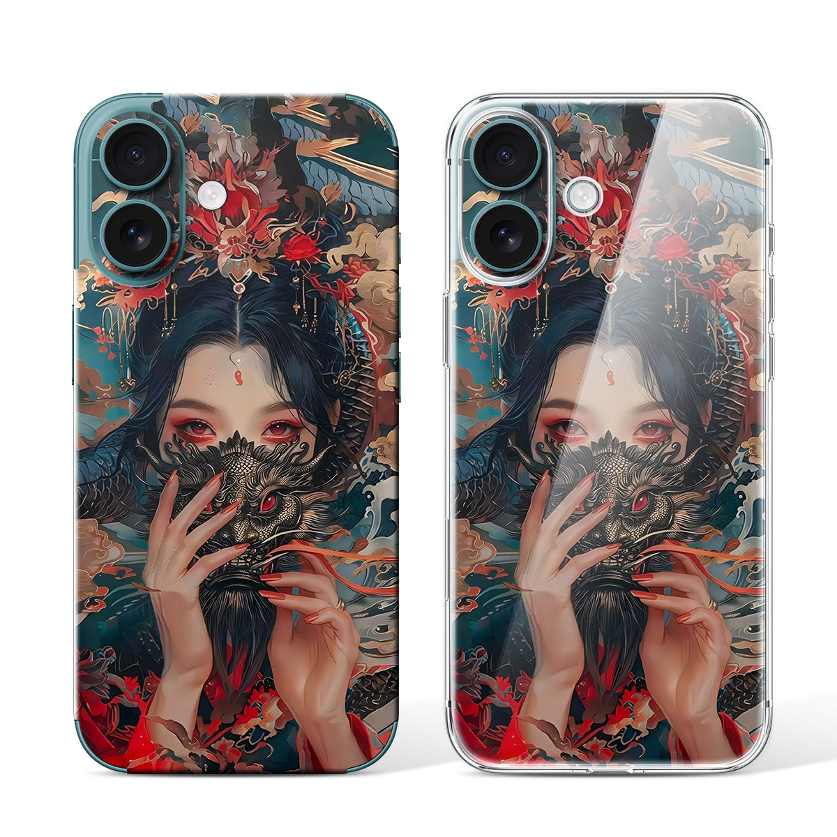 
Phone Skin for iPhone 16 Teal — Design 24