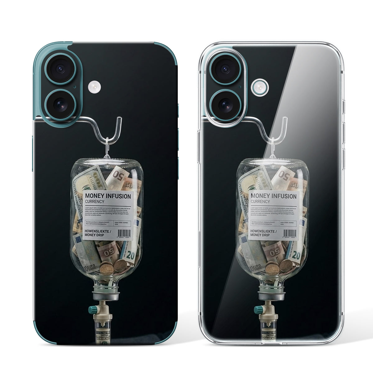 
Phone Skin for iPhone 16 Teal — Design 58