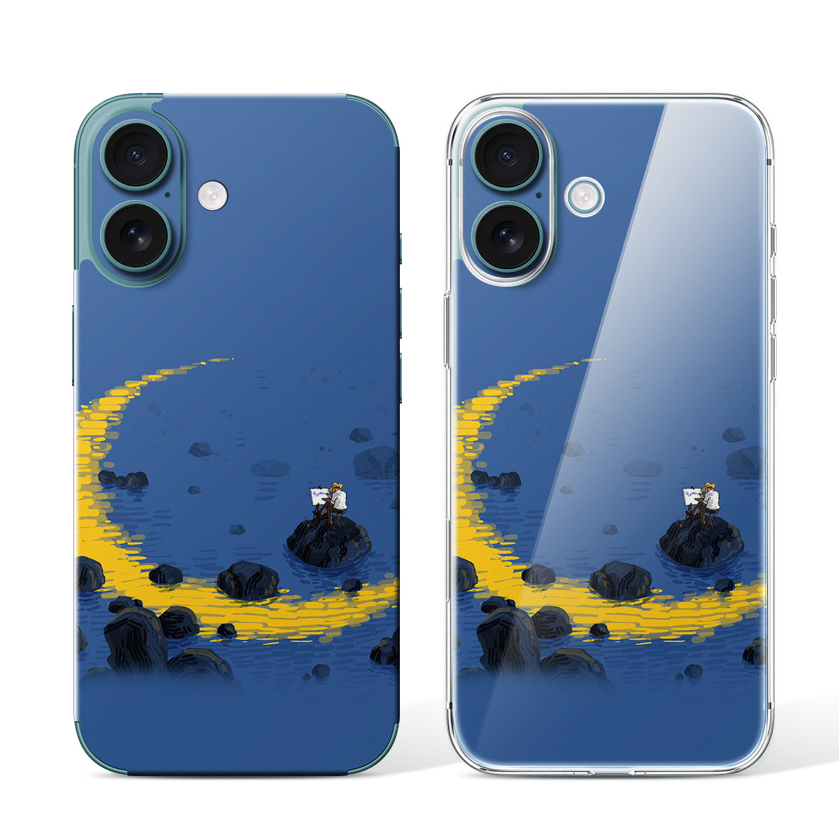 
Phone Skin for iPhone 16 Teal — Design 72