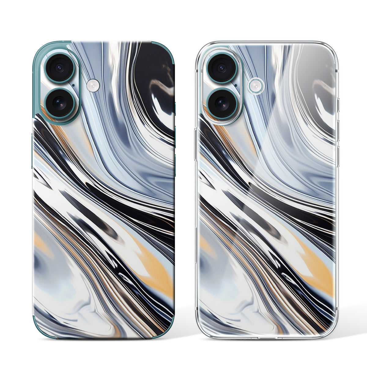 
Phone Skin for iPhone 16 Teal — Design 131