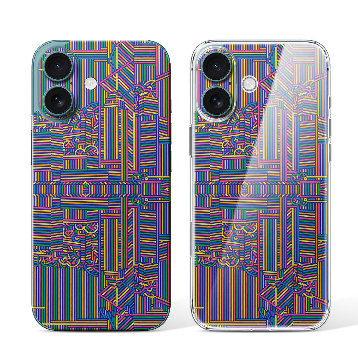 
Phone Skin for iPhone 16 Teal — Design 87