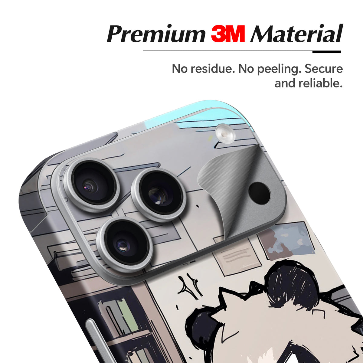 Phone Skin for iPhone 17 Pro and iPhone 17 Pro Max — Silver — product view 2