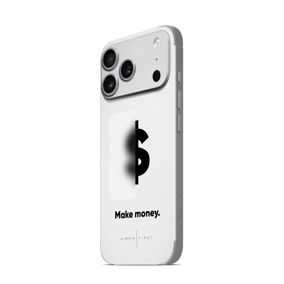 Phone Skin for iPhone 17 Pro and iPhone 17 Pro Max — Silver — product view 4