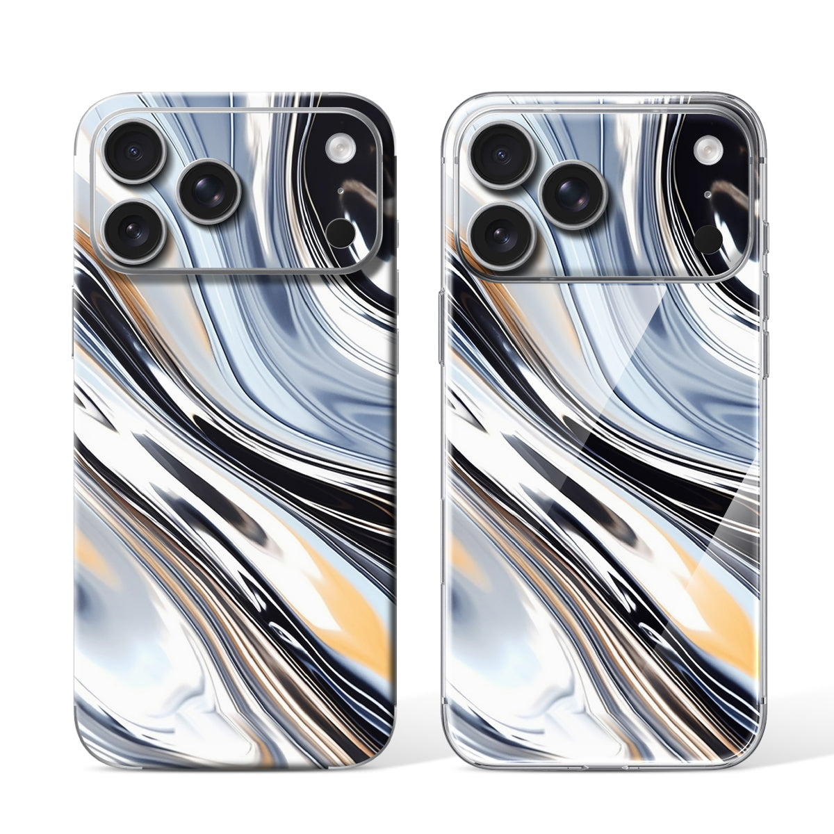 
Phone Skin for iPhone 17 Pro Silver — Design 131