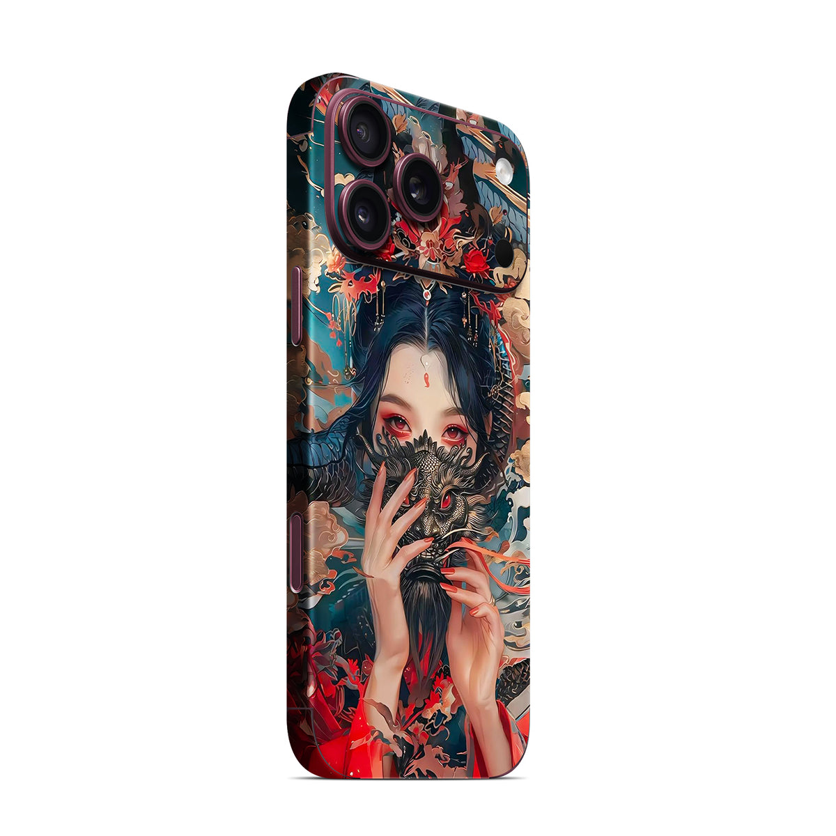 Phone Skin for iPhone 18 Pro and iPhone 18 Pro Max — Burgundy — product view 5