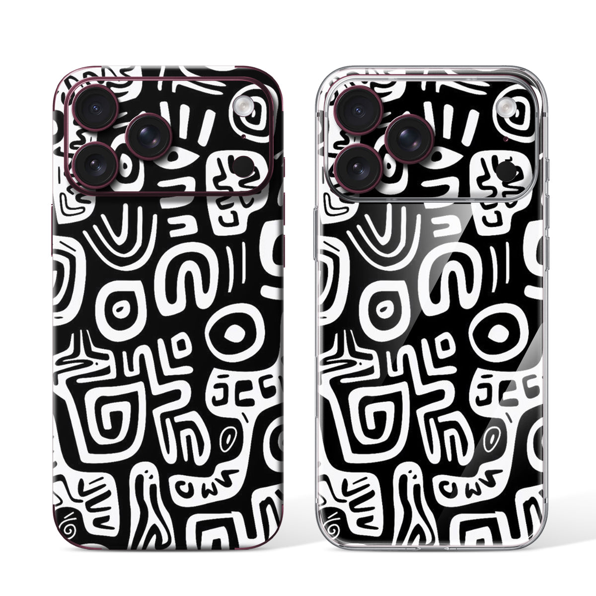 
Phone Skin for iPhone 18 Pro Max Burgundy — Design 20