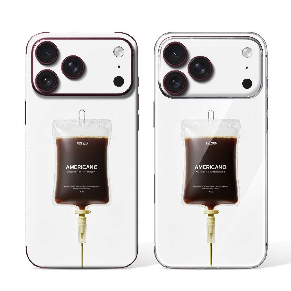 
Phone Skin for iPhone 18 Pro Max Burgundy — Design 44