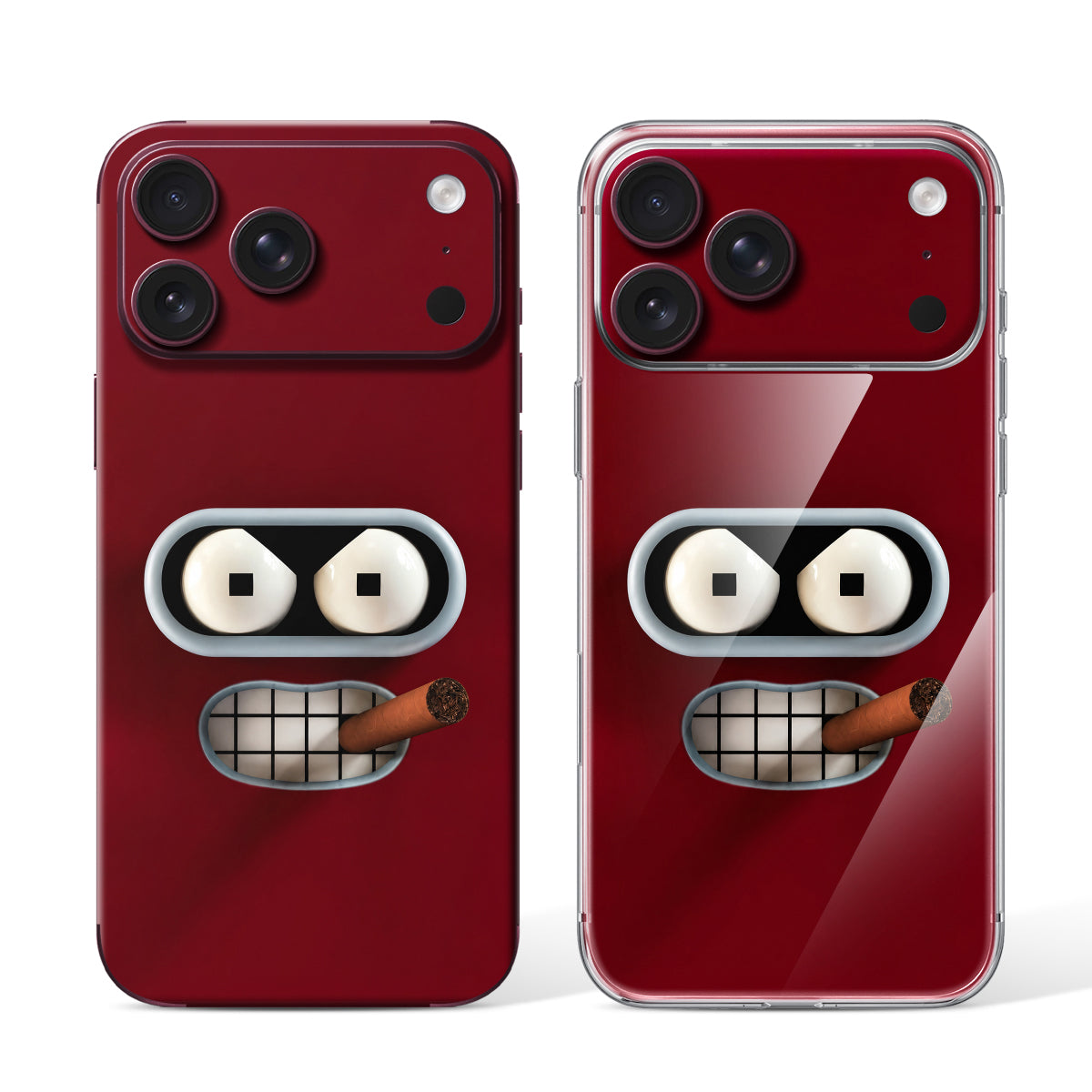 
Phone Skin for iPhone 18 Pro Max Burgundy — Design 48