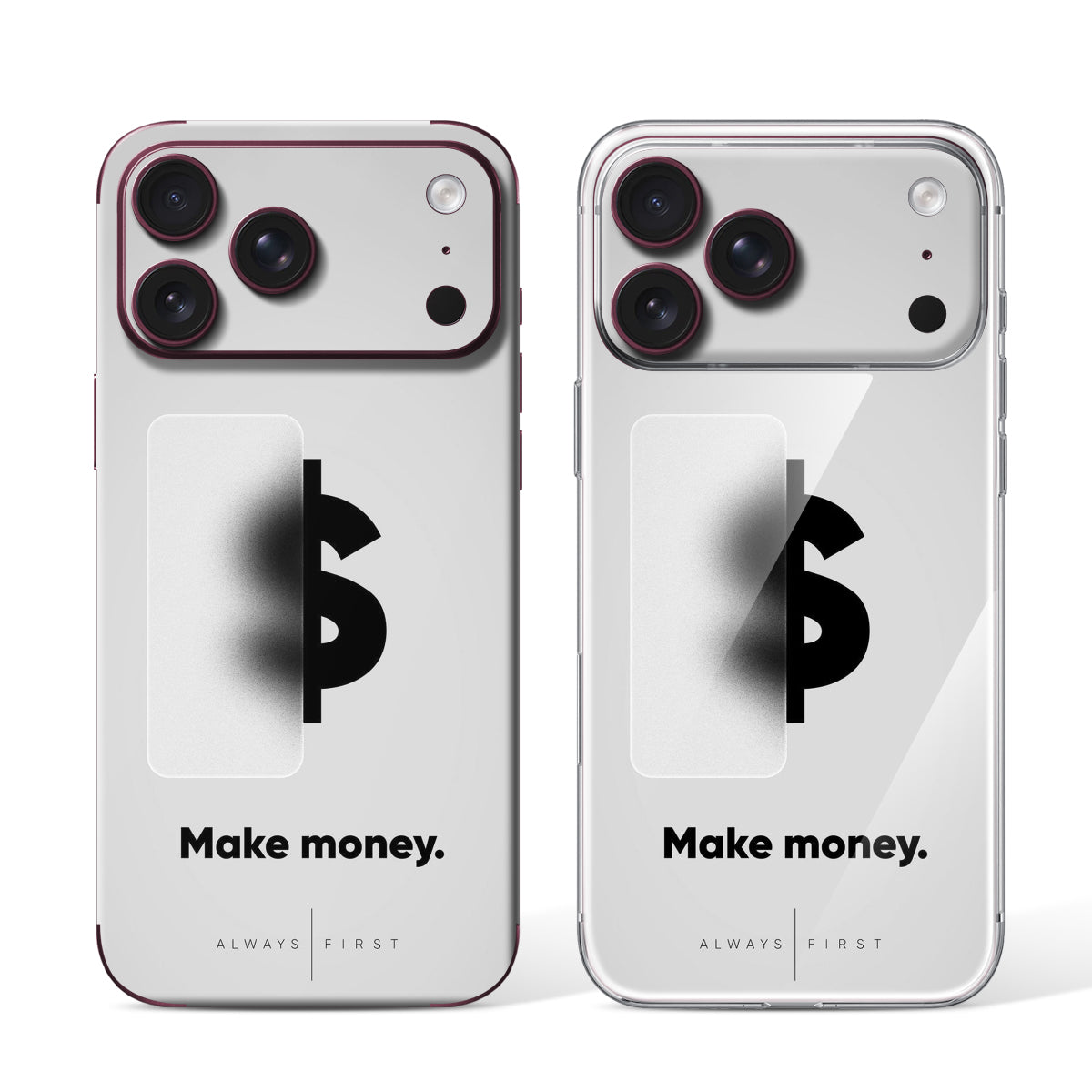 
Phone Skin for iPhone 18 Pro Max Burgundy — Design 51
