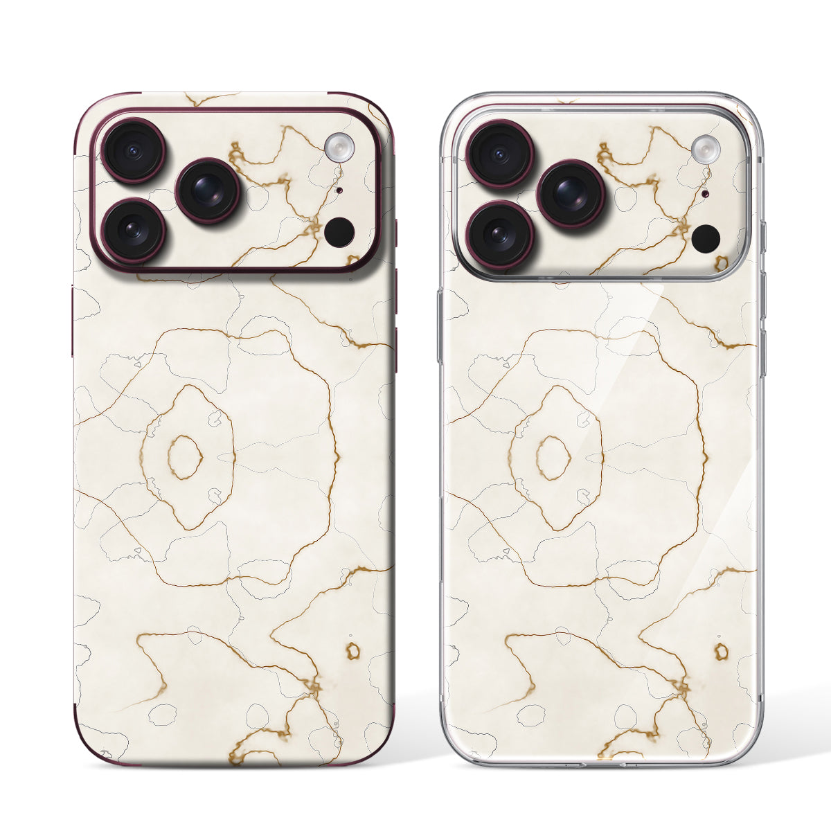 
Phone Skin for iPhone 18 Pro Max Burgundy — Design 113