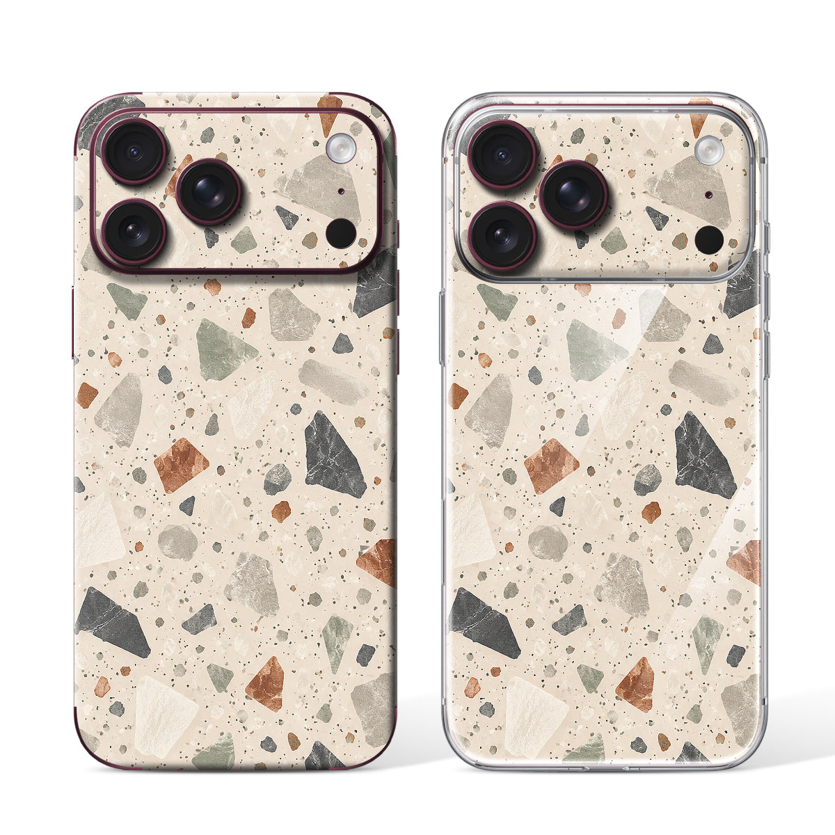 
Phone Skin for iPhone 18 Pro Max Burgundy — Design 117