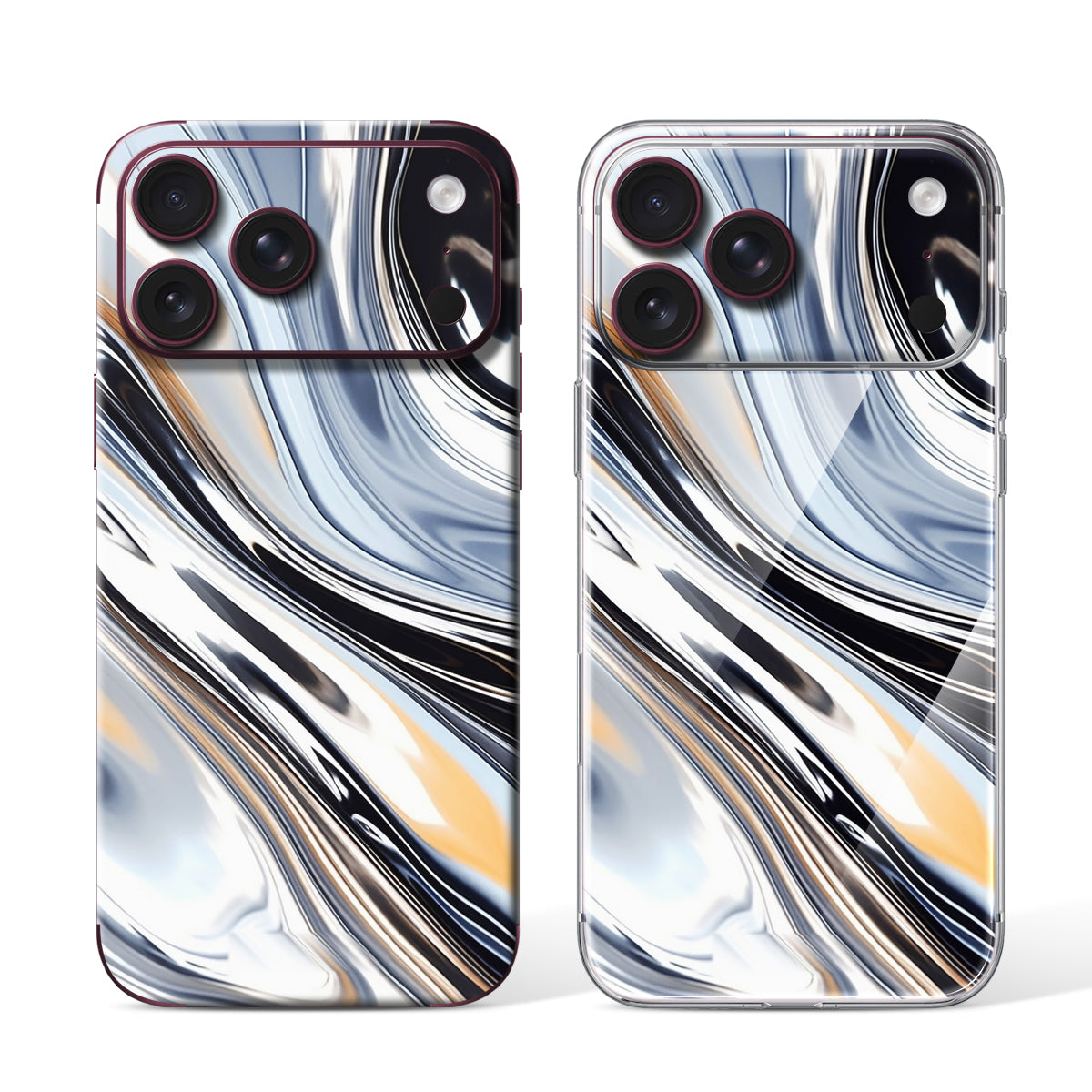
Phone Skin for iPhone 18 Pro Max Burgundy — Design 131