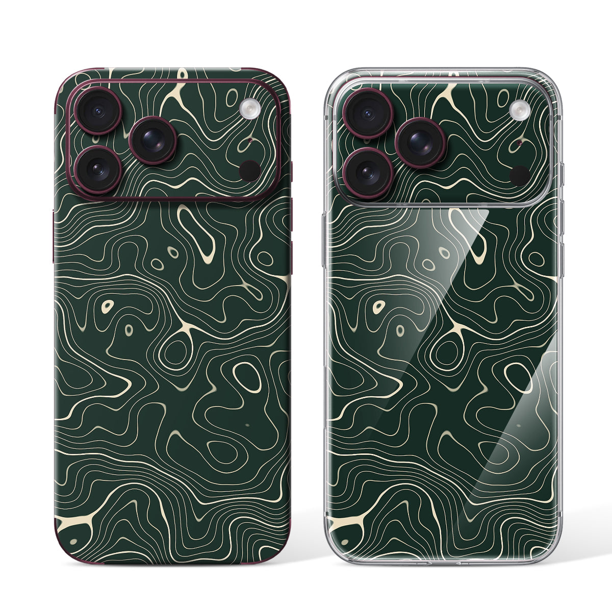 
Phone Skin for iPhone 18 Pro Max Burgundy — Design 98