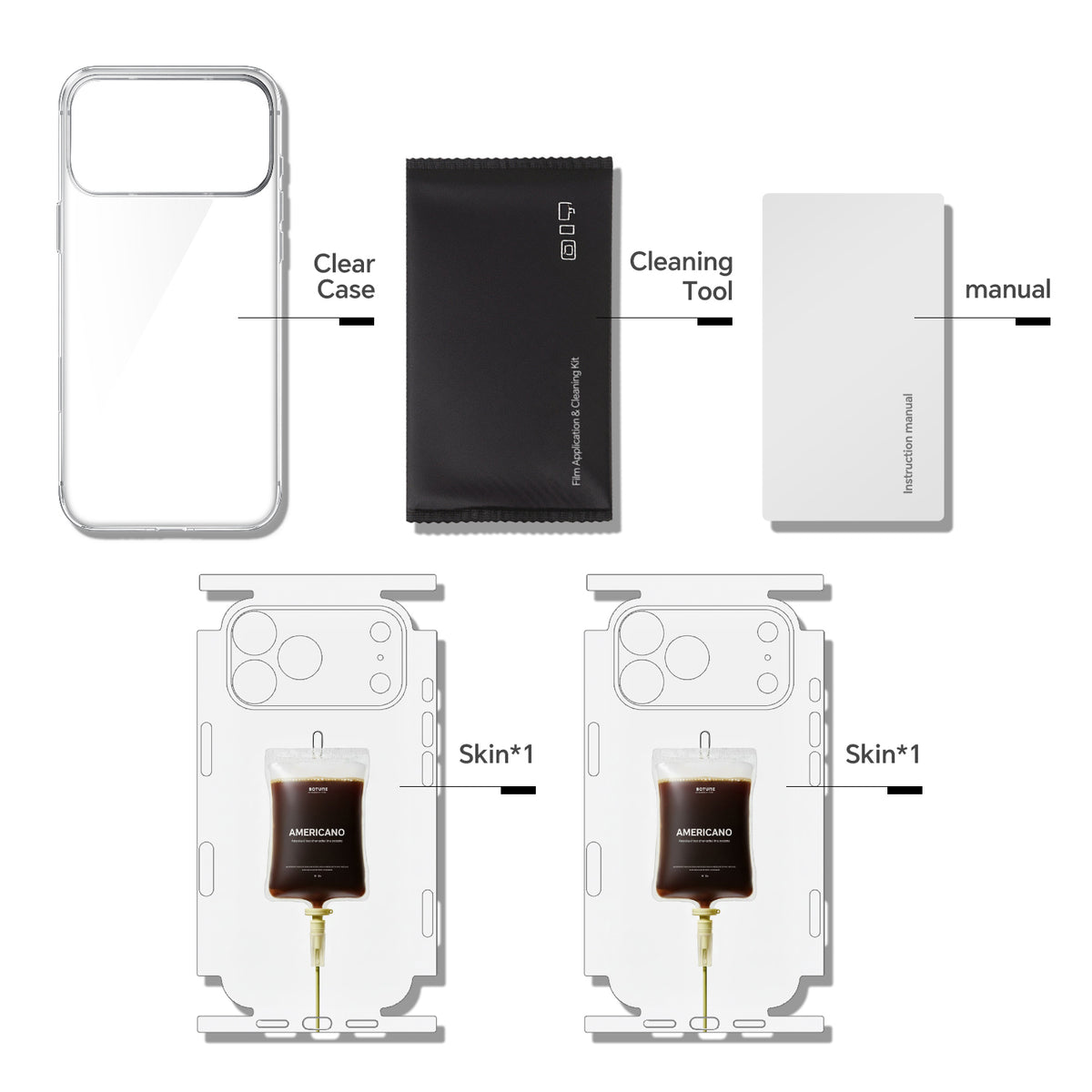 Phone Skin for iPhone 18 Pro and iPhone 18 Pro Max — Silver — product view 9